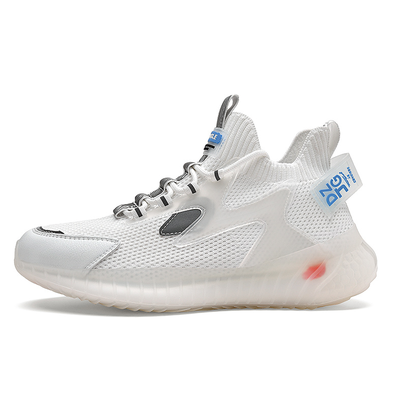 High Quality Comfortable Men Sport Running Shoes Flying Woven Color Bottom Fashion Sneakers