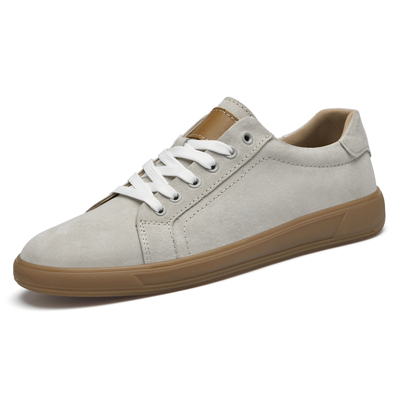 Men's Skateboarding Shoes Sneakers Skate Shoes Faux Suede Low-top Lace up Flats Retro Handmade Light Weight Breathable Round-toe
